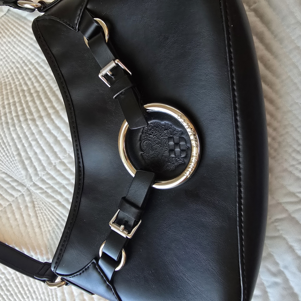 Black Leather Shoulder Bag